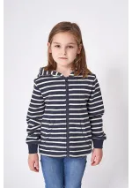 Striped Batela winter jacket for girl N2042