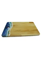 45cm beech cutting board with waves of epoxy resin mod3