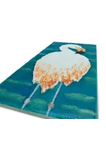 Handmade painting with embossed flamingo 2