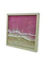 Pink beach wall art
