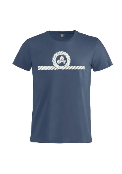 Blue Windward Amarras T-shirt with white knot
