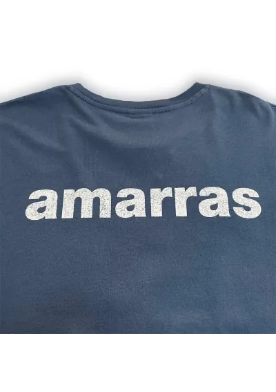 Camiseta Amarras Windward azul con nudo blanco 2