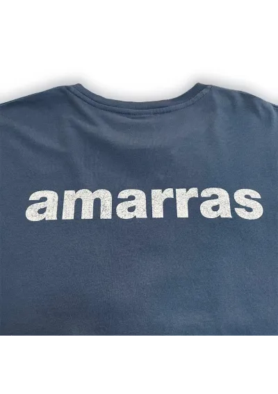 Blue Windward Amarras T-shirt with white knot 2