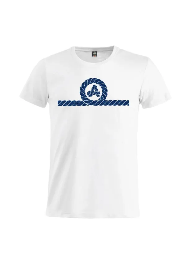 White Amarras Leeward t-shirt with blue knot