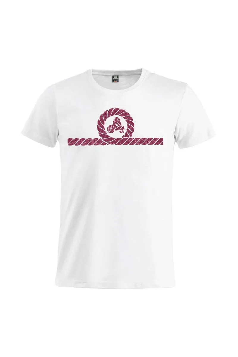 White Amarras Pampero t-shirt with garnet knot
