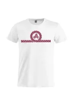 White Amarras Pampero t-shirt with garnet knot