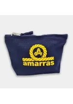 5 Liters Amarras canvas toiletry bag with yellow logo