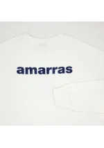 White Amarras sweatshirt for kids with the classic knot print 2