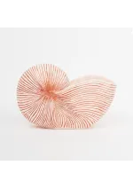 Macetero nautilus beige de resina Batela d1413 3