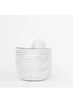 White nautilus ceramic flower pot d7524  batela 5