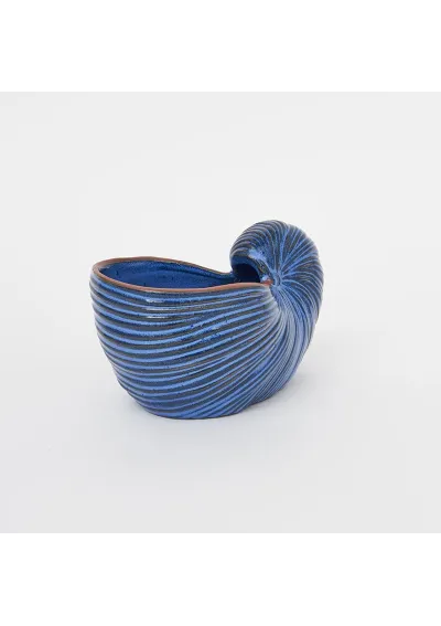 Macetero nautilus azul marino de cerámica d7525 batela 2