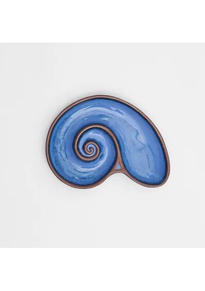 Large ceramic blue shell plate  d7522 batela 2