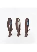 Percha pez madera y metal d2220 batela