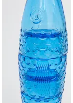 Set de 4 vasos apilables de cristal que hacen la forma de un pez d2352 azul de batela 3