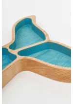 Bandeja cola de ballena de madera d2325 de batela 3