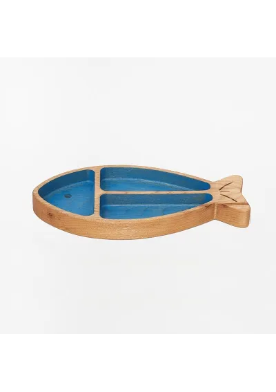 Fish wooden tray with 3 spaces d2324 by batela 4