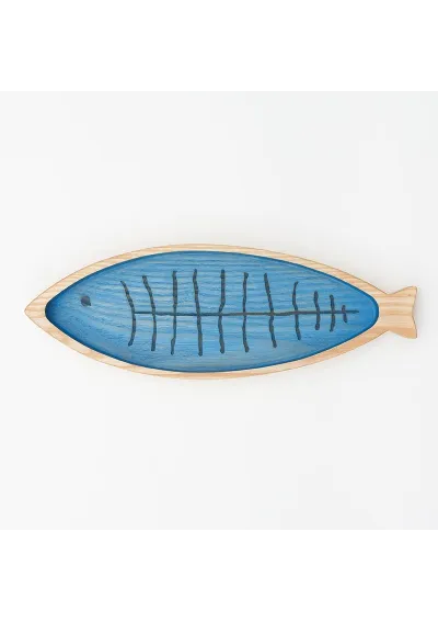 Fish wooden tray with fishbone d2320 by batela 2