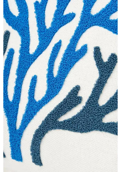 Cojín coral azul bordado d6217 de batela 3