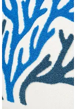 Cojín coral azul bordado d6217 de batela 3