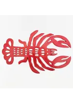 Aluminum red lobster trivet by batela d944
