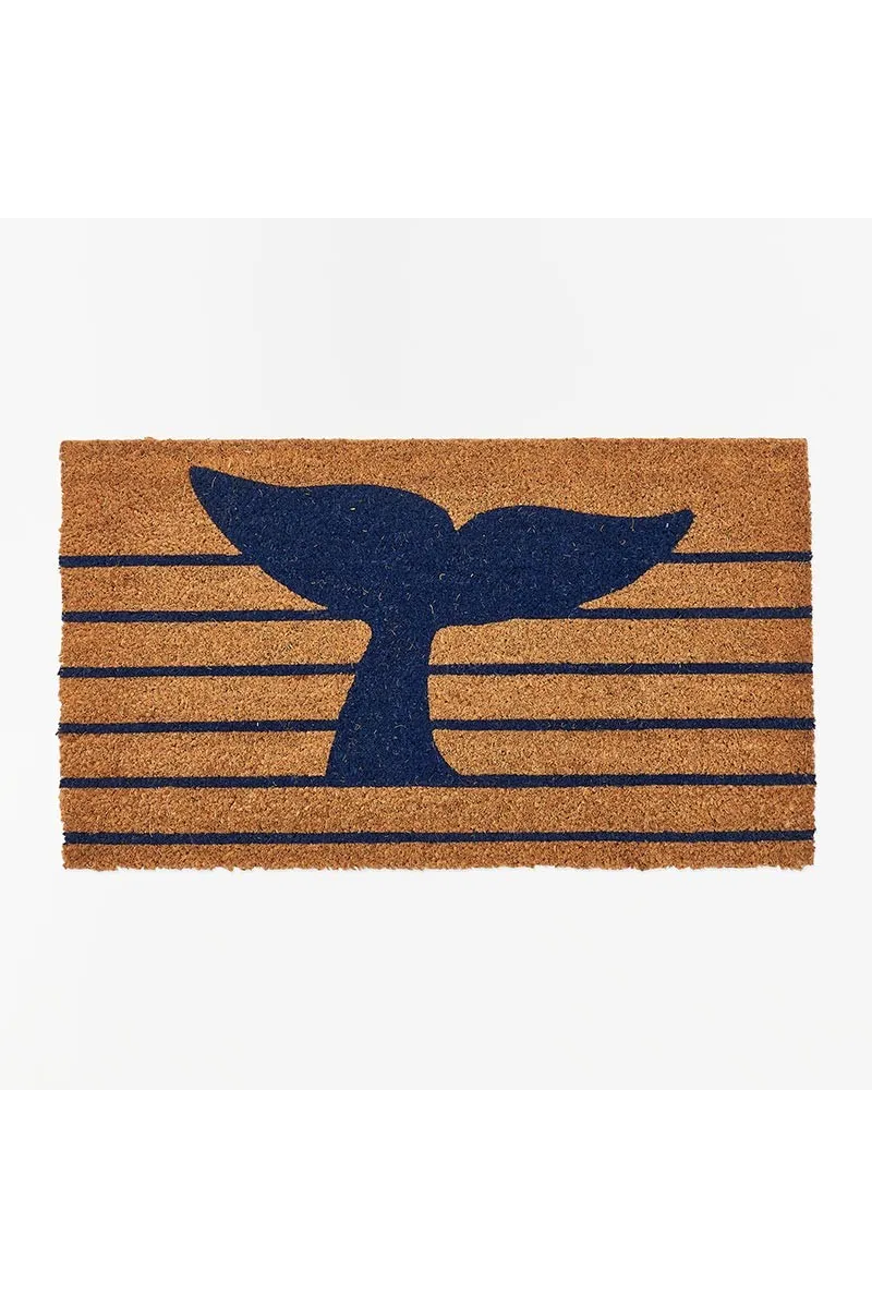 Blue Whale Tail Coconut Batela doormat D1351