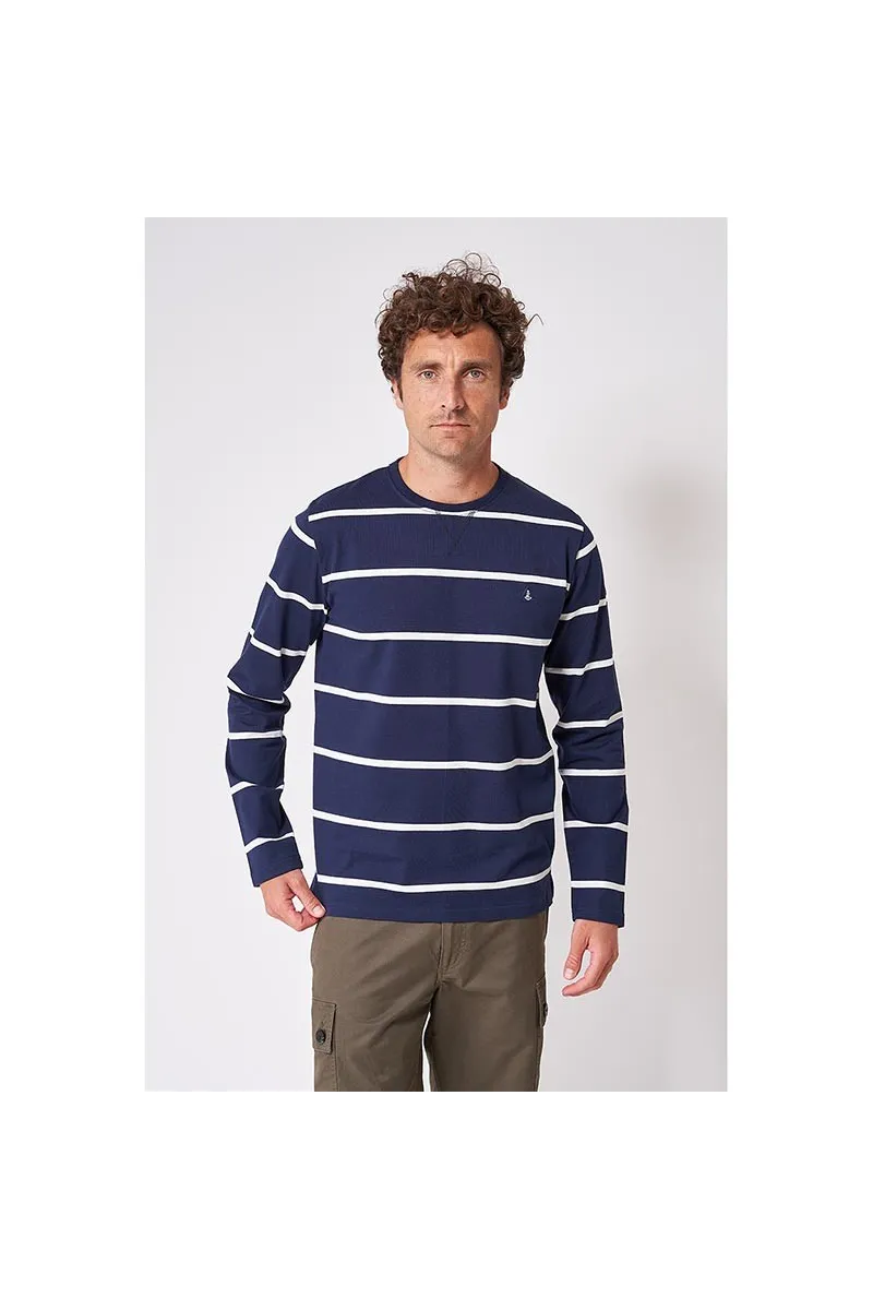 Long sleeved sailor t-shirt for men by Batela A2444 ma/cu2
