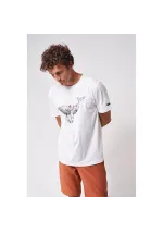 White Batela T-shirt with humpback whale and rowers a2441