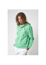 Sudadera mujer Batela verde capucha ancla a2492 gg 3