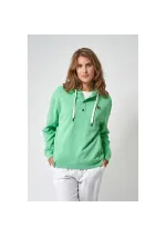 Sudadera mujer Batela verde capucha ancla a2492 gg