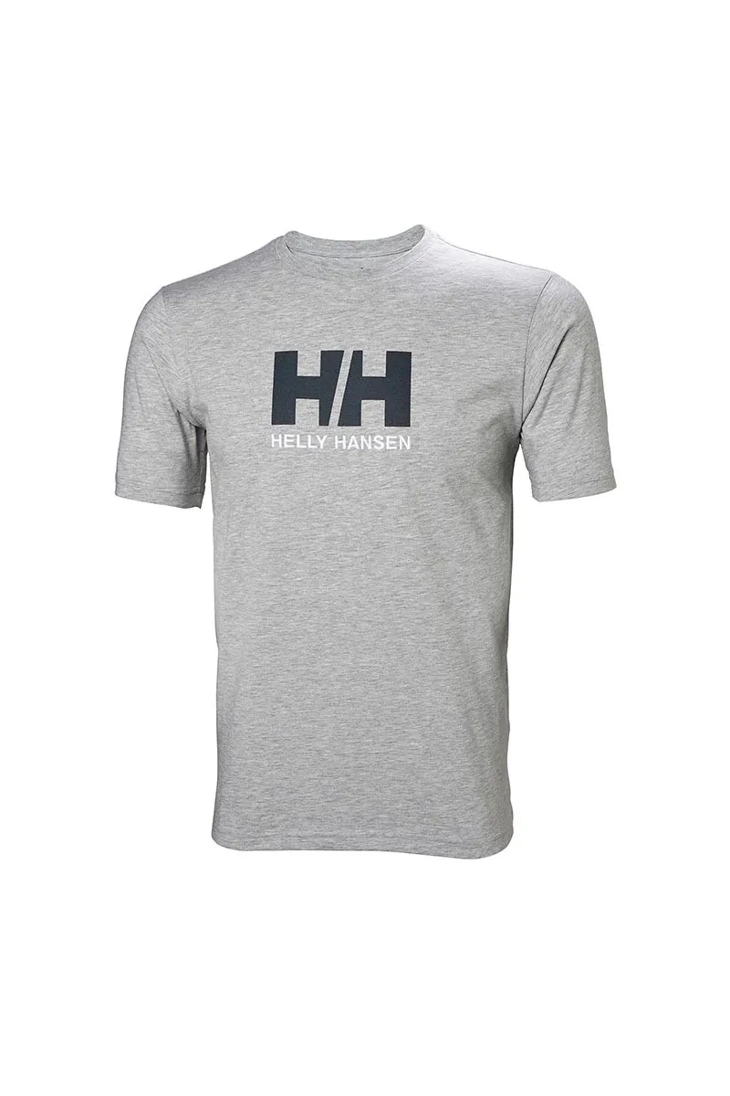 Camiseta Helly Hansen logo de hombre gris 33979 950