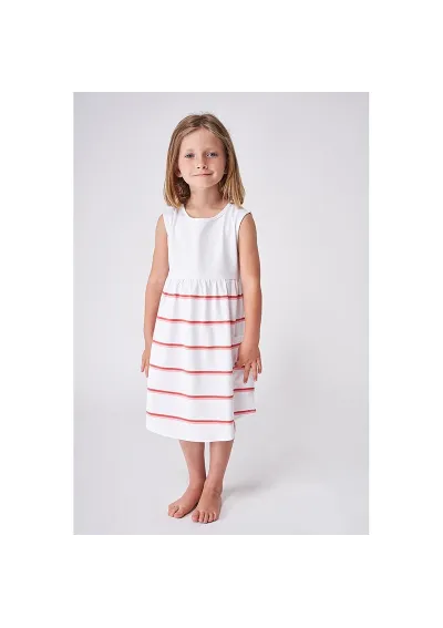 Multicolor 38 striped girl's sleeveless Batela dress N2031