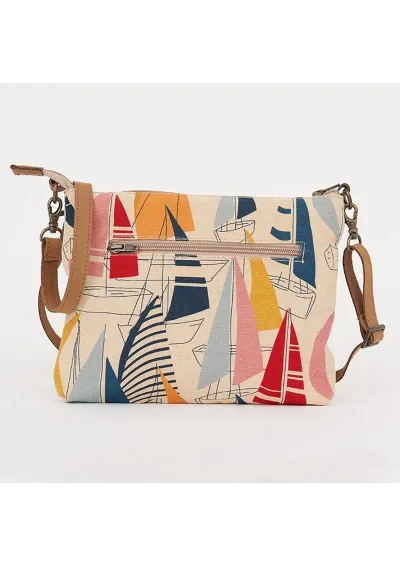Bolso bandolera Batela con veleros de colores d7271 3