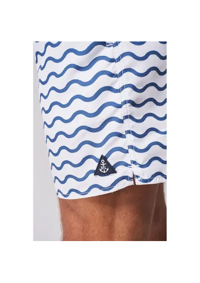 Batela swim shorts for men with wavy blue stripes a2322 ocb 2