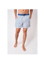 Batela swim shorts for men with wavy blue stripes a2322 ocb