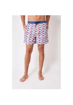 Light blue Batela swimsuit for men with red and blue tunas a2322 tun