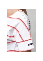 White & pink muc38 Batela women's short-sleeved striped T-shirt A2461 4
