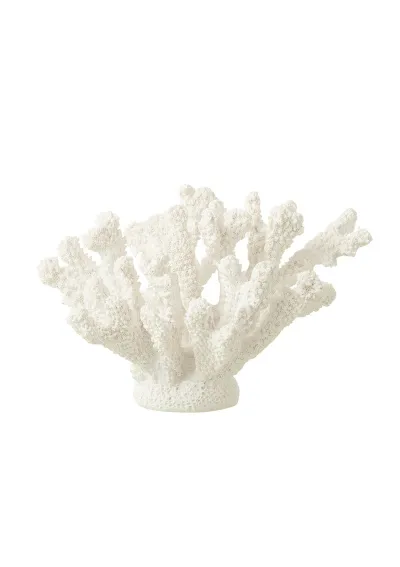 Coral blanco de resina 19cm 40487