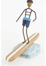 Wood and metal surfer by Batela D7612 3