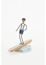 Wood and metal surfer by Batela D7612 4
