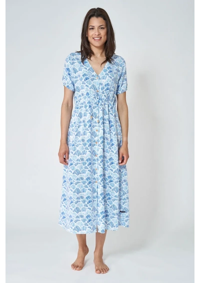 Blue Batela long shell dress A2374