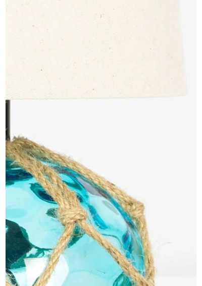 Blue glass small buoy lamp A1232 2