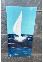 Cuadro "El Espíritu del Mar" con velero en 3D 3