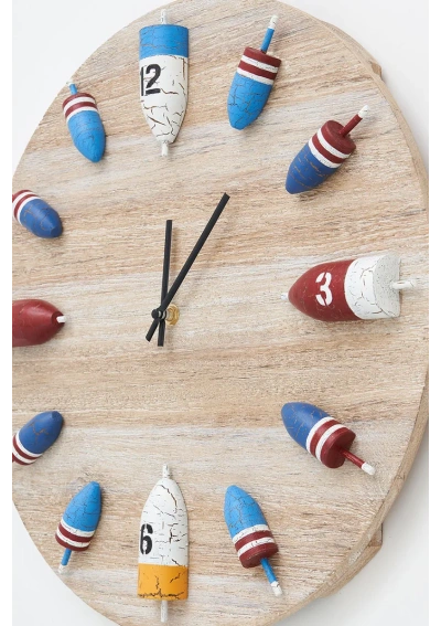 Reloj de pared con boyas de colores de Batela D7631 2