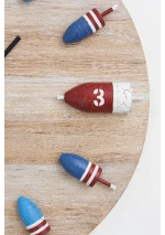 Wall Clock with Colorful Buoys by Batela D7631 3