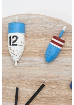 Wall Clock with Colorful Buoys by Batela D7631 4