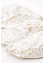 Triple Ceramic Oyster Bowl by Batela D0855 3
