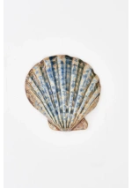 Set of 2 Large Shell Ceramic Bowls by Batela D8108 8