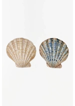 Set of 2 Large Shell Ceramic Bowls by Batela D8108 3