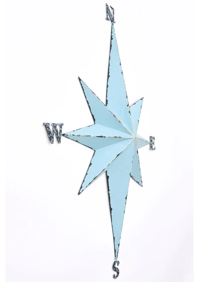 Light Blue Compass Rose by Batela D2660 2