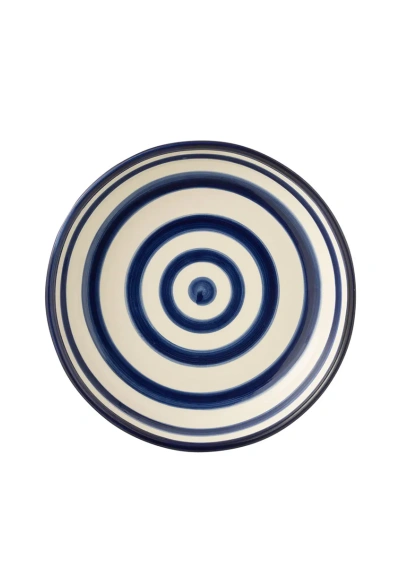 Bowl de rayas blanco y azul marino hecho en Granada 52216 2